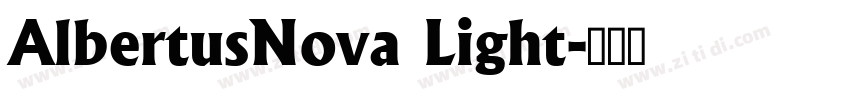 AlbertusNova Light字体转换